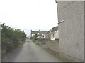 Lane leading to a footpath providing a link with the A5