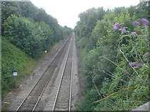 SO7847 : Railway tracks at Malvern Link by Trevor Rickard