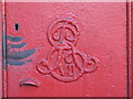 Edward VII wall postbox, Battersea Park Road, SW8 - royal cipher