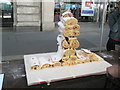 An edible tower at the mediaeval market in Cheapside