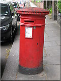 TQ2684 : "Anonymous" (Victorian) postbox, Maresfield Gardens, NW3 by Mike Quinn