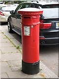 TQ2684 : "Anonymous" (Victorian) postbox, Daleham Gardens, NW3 by Mike Quinn