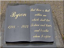 SK5349 : Byron's Epitaph, Hucknall by Phil Evans