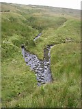 SN9717 : Confluence of the Nant yr Ychen and Afon y Waun by Alan Bowring