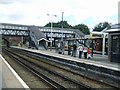 Hooton Station Platforms and Footbridge