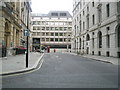 Looking from Finsbury Circus down to Moorgate