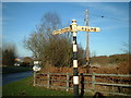 Old signpost at Hulme Road junction