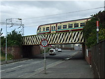 NS4764 : St James's railway bridge by Thomas Nugent