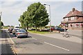 Sandy Lane approaches traffic lights at Fairoak Road