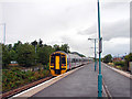 Birmingham train leaving Welshpool Station