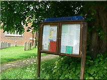 SU6458 : Church Notice Board by Mr Ignavy