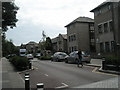 Man crossing towards Pounds Terrace