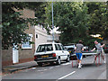 Table tennis in the street