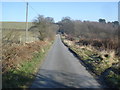 Lane below Evenjobb Hill