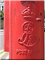 Edward VII postbox, Selhurst Road / Prince Road, SE25 - royal cipher