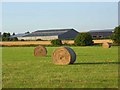 Hay bales and barns, Haxton