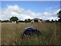 Barn and bales