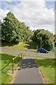 Cyclepath crossing Forbes Road, Kingsworthy