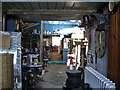 Interior of the old garage on King Street, Whalley