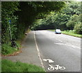 Start of cycle path on pavement into Gerrards Cross