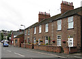 Red sandstone cottages in Millpond Street