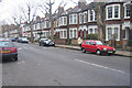 Victorian houses on John Ruskin Street, London