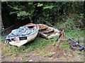 SN0006 : Little boats at Rhoose Ferry. by Shaun Butler