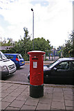 TQ2992 : George V Pillar Box, Bowes Road, London N11 by Christine Matthews