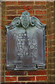 Plaque on Entrance Gate, Arnos Park, London N14