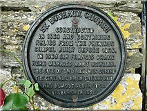 SX4559 : Plaque at St Budeaux Church, Plymouth. by Mick Lobb