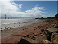 ST5187 : The Severn Estuary foreshore at Lady Bench by Steve  Fareham
