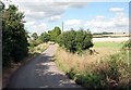 The lane to Glebe Lodge Fm