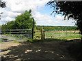 Footpath on a bend in Stonyway Lane