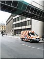 Evening Standard van in Bishopsgate