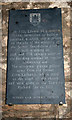 Plaque, Totnes Guildhall