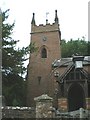 The clock tower of St Giles Parish Church