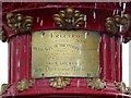 Plaque on fountain, Dumfries