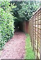 Footpath at side of Rose Hill Natural Burial Ground - Birkby Hall Road