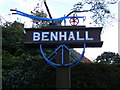 TM3861 : Benhall Village Sign by Geographer