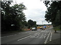 Looking southward on the A3 at Crossways Road, Grayshott