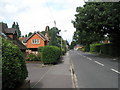 Looking along Crossways Road towards the parish church