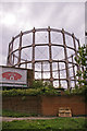 Gasometer on corner North Circular Road and Station Road,  London N11