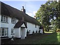 Row of Thatched Cottages in North Bovey