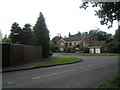 Looking across Tilford Road towards Ridgemoor Close