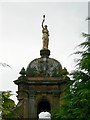 Statue on the roof, Dumfries Academy