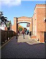 Entrance to Godwin Court from Devizes Road Old Town