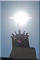 NZ2464 : Newcastle Civic Centre, and sun by hayley green