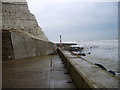 Dead end of undercliff path near Saltdean