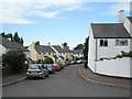 Road curves in Orchard Rise