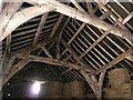 SE2306 : Inside the Tudor barn at Gunthwaite Hall by Wendy North